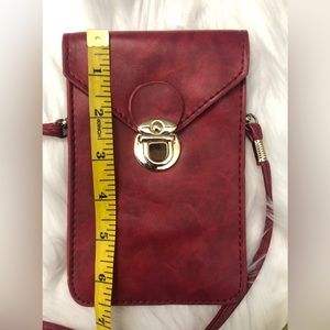 BEYA bag purse dark red / maroon Stylish purse  to carry a phone,  credit cards.